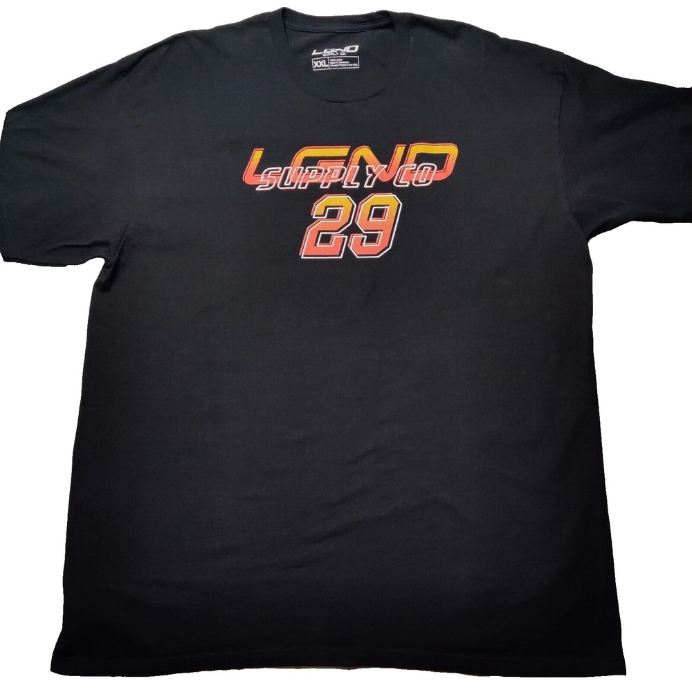 LGND SUPPLY CO #29 Men Size 2XL Black 100% Cotton Short Sleeve T-Shirt